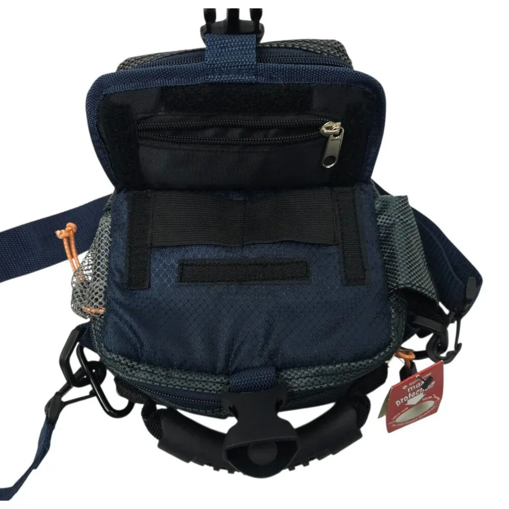 Samsonite Camera Camcorder Bag Multi-Pocket Shoulder Strap SB609BLU Blue Gray